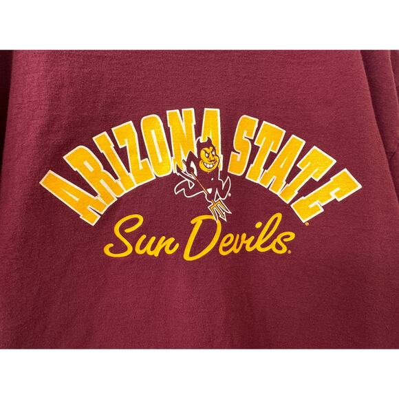 Cadre Athletic Maroon Red Arizona State Sun Devils T-Shirt Size Large - Picture 3 of 9
